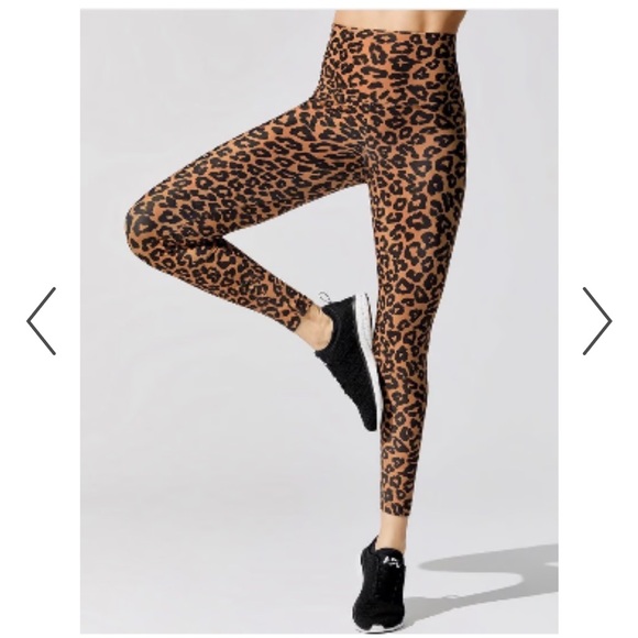 Beach Riot Pants - Beach Riot Sport | High-Rise Full Length Leopard Piper Active Leggings size M